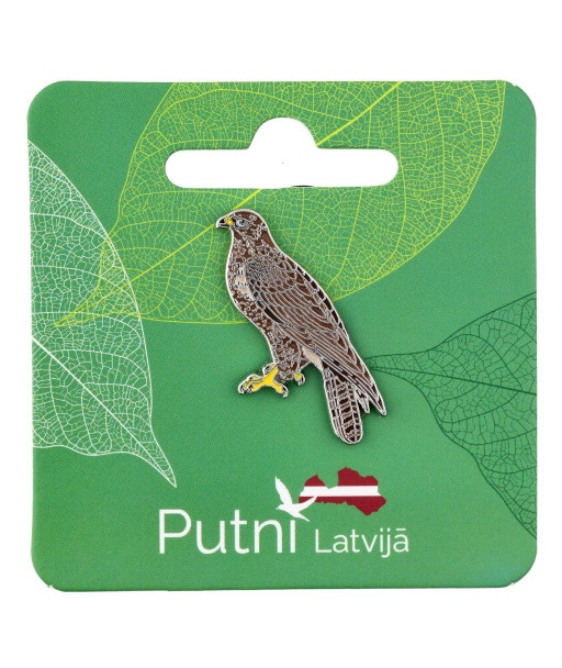 Enamel Pin Common Buzzard Bird